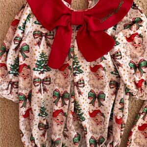 3T Girls Santa and Bow Bubble